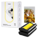 Liene Photo Sticker Cutter Photo Paper 4"x 6" W/Ink Cartridge 72 Sheets