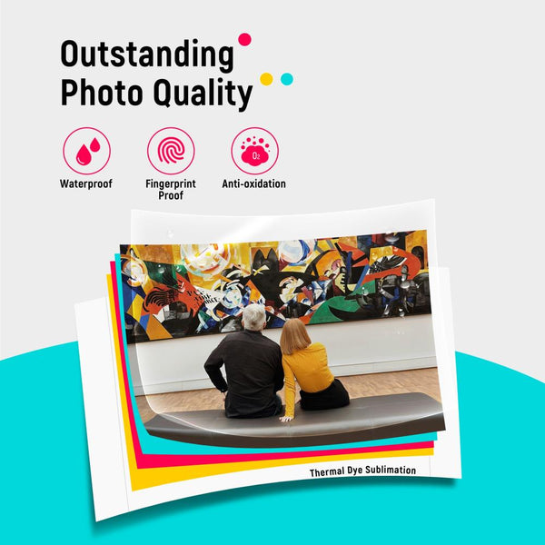 Liene Amber M100 4"x 6" Photo Printer - US Plug + AU Adapter, 20 Sheets & Ink Cartridge