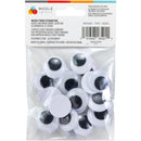 CousinDIY Paste-On Wiggle Eyes 25mm 20/Pkg Black