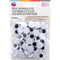 CousinDIY Paste-On Wiggle Eyes 15mm 60/Pkg Black