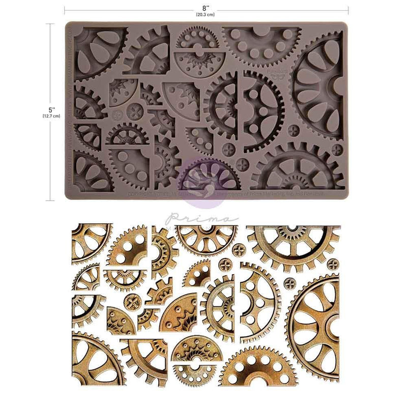 Prima Paper Finnabair Decor Moulds 5"x8"x8mm Halves And Quarters