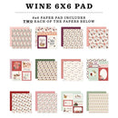 Carta Bella Double-Sided Paper Pad 6"X6" WINE