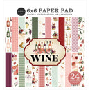 Carta Bella Double-Sided Paper Pad 6"X6" WINE