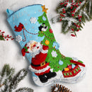 Bucilla Felt Stocking Applique Kit 18" Long Trimming With Tweets