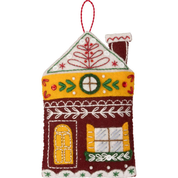 Bucilla Felt Ornaments Applique Kit Set Of 6 Santa's Nordic Set