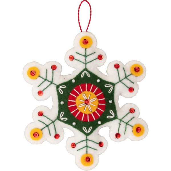 Bucilla Felt Ornaments Applique Kit Set Of 6 Santa's Nordic Set