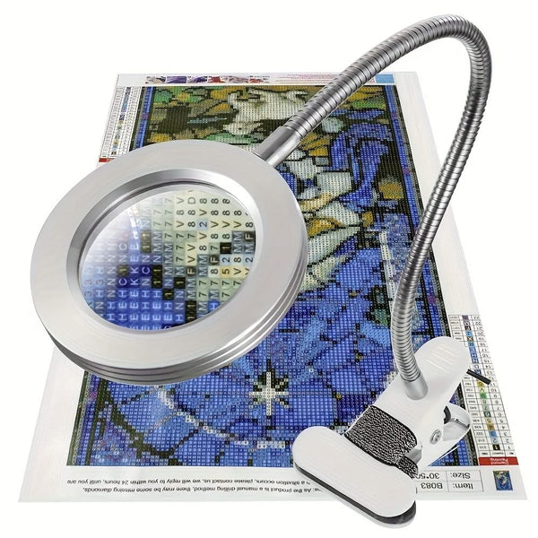 Universal Crafts LED Magnifying Lamp - White