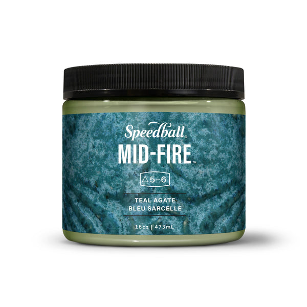 Speedball Mid-Fire Glaze 473ml - Teal Agate