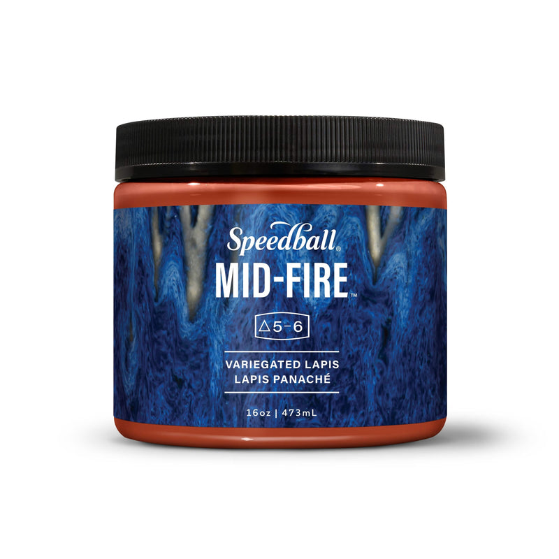 Speedball Mid-Fire Glaze 473ml - Varigated Lapis