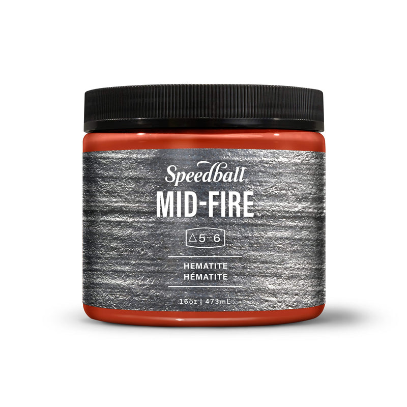 Speedball Mid-Fire Glaze 473ml - Hematite