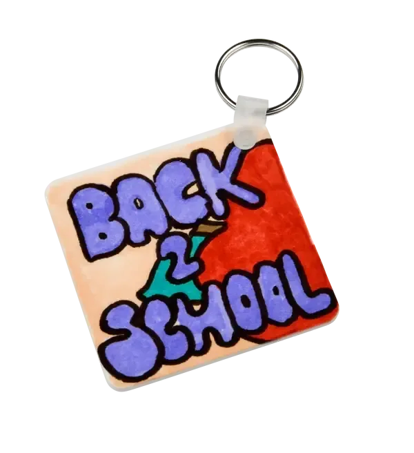 Artesprix Sublimation Key Chains - Metal 2/Pkg