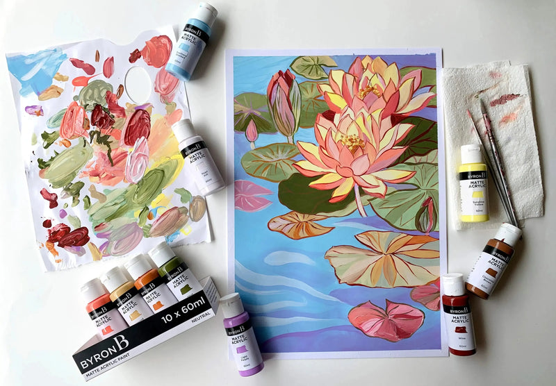 Matte acrylic paint clearance