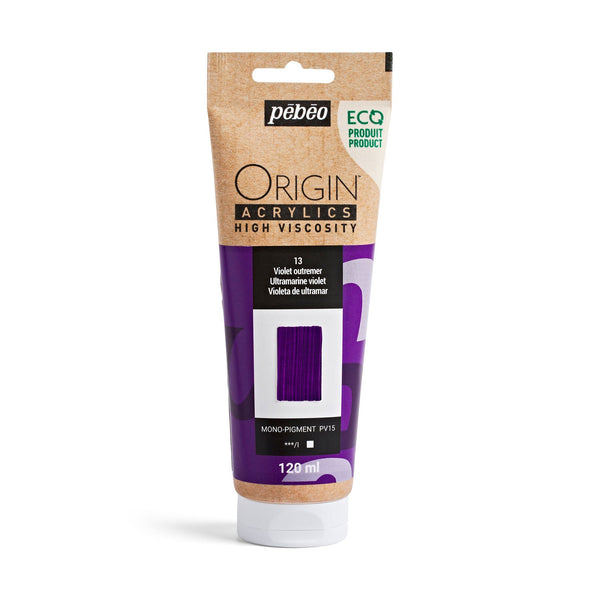 Pebeo Origin Acrylic Paints 120ml - Ultramarine Violet