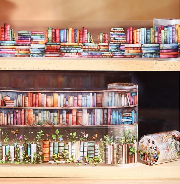 Poppy Crafts Bookshelf Sticker Roll - Bright Books