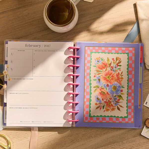 Me & My Big Ideas - 2026–2027 French Papers Customizable Faith Planner Classic Faith Layout - 12 Months