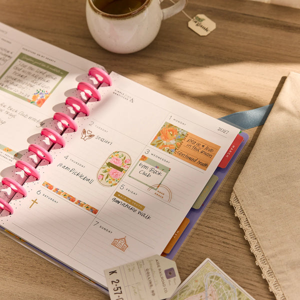 Me & My Big Ideas - 2026–2027 French Papers Customizable Faith Planner Classic Faith Layout - 12 Months