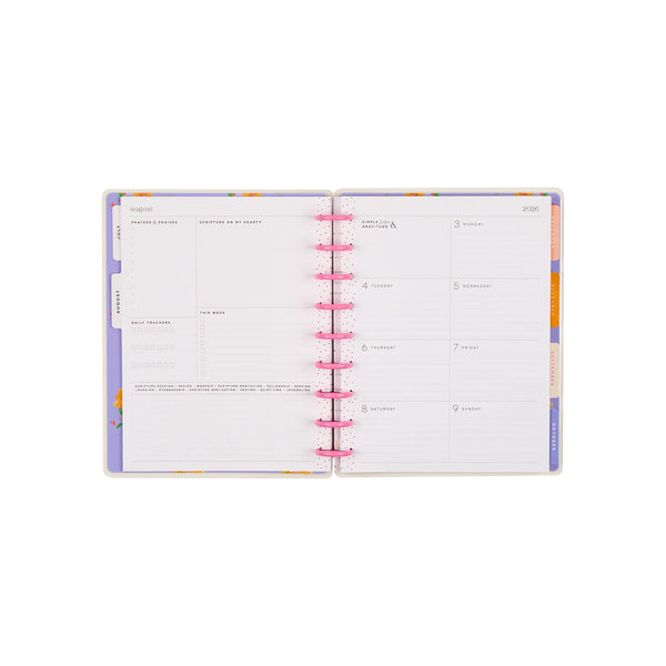 Me & My Big Ideas - 2026–2027 French Papers Customizable Faith Planner Classic Faith Layout - 12 Months