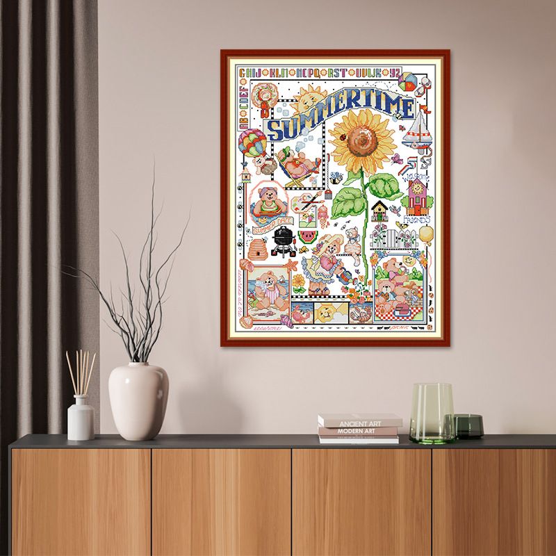 Poppy Crafts Cross-Stitch Kit - Summer Time*