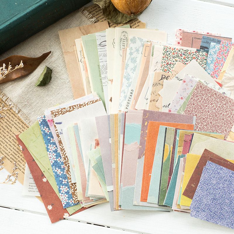Poppy Crafts Cottage Garden Scrap Paper Pack - Vintage Grid
