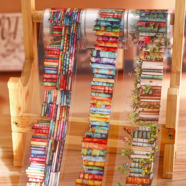 Poppy Crafts Bookshelf Sticker Roll - Bright Books