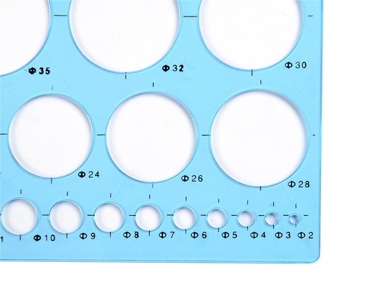 Universal Crafts Circle Sizer Ruler - Blue