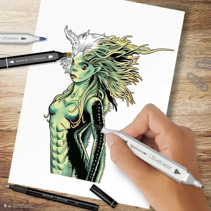 Spectrum Noir Fan Art Like A Pro Art Kit Magical Creatures*
