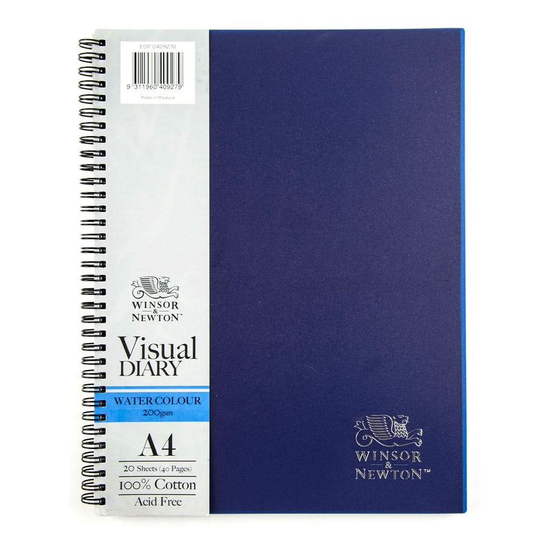 Winsor & Newton Visual A4 Diary - Watercolour 100% Cotton 200gsm