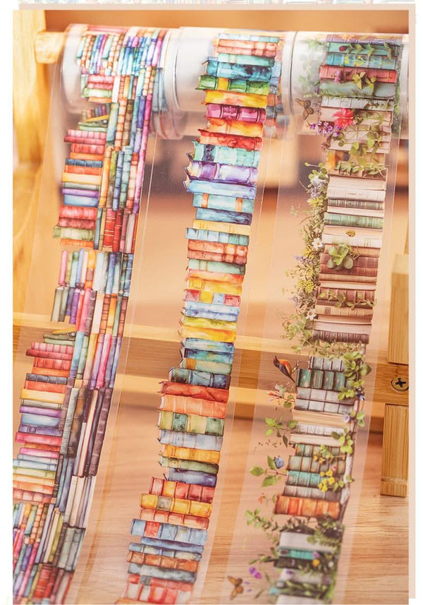 Poppy Crafts Bookshelf Sticker Roll - Library