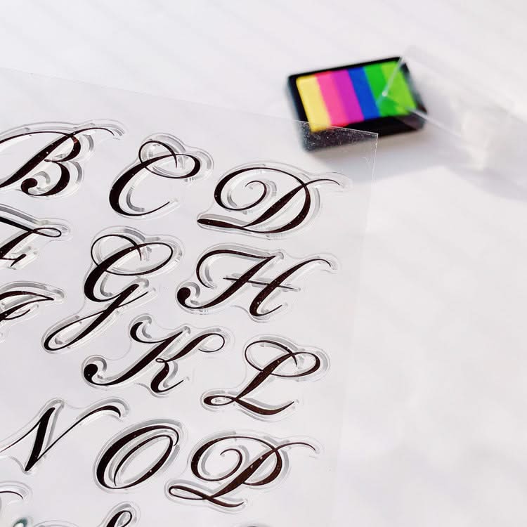 Poppy Crafts Clear Stamps #475 - Cursive Alphabet – CraftOnline