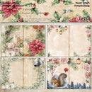 Poppy Crafts Festive Scrap Paper - Holly 8pcs*