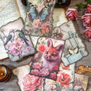 Poppy Crafts Burnt Edge Scrap Paper Pack - Butterfly Party