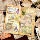 Poppy Crafts Vintage Text Scrap Paper Pack - Post Cards