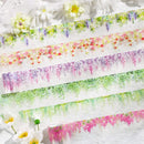 Poppy Crafts Floral Sticker Roll - Green Heart