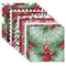 Poppy Crafts 12"x12" Christmas Collection Paper Pack #55 - Poinsettia & Holly