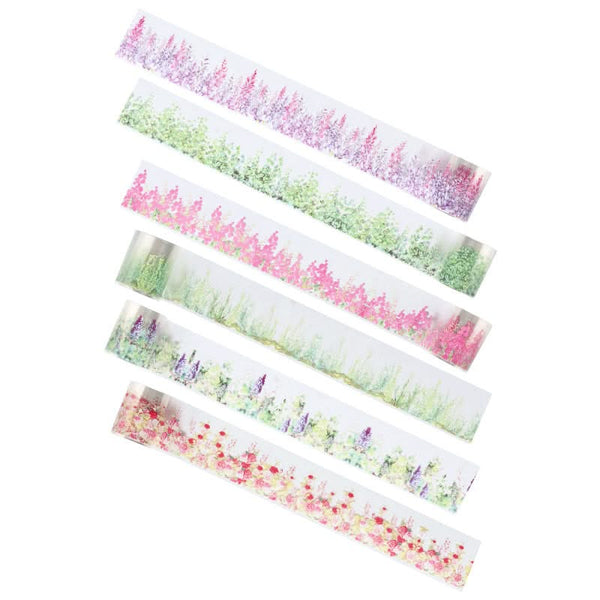 Poppy Crafts Floral Sticker Roll - Green Heart