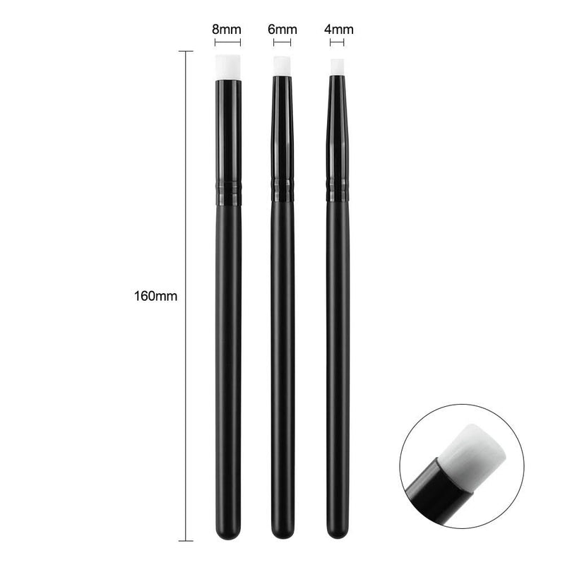 Universal Crafts Detailed Mini Blending Brushes 3 Pack - Flat