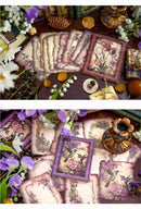 Poppy Crafts Burnt Edge Scrap Paper Pack - Garden of Memories 6 - 50pcs