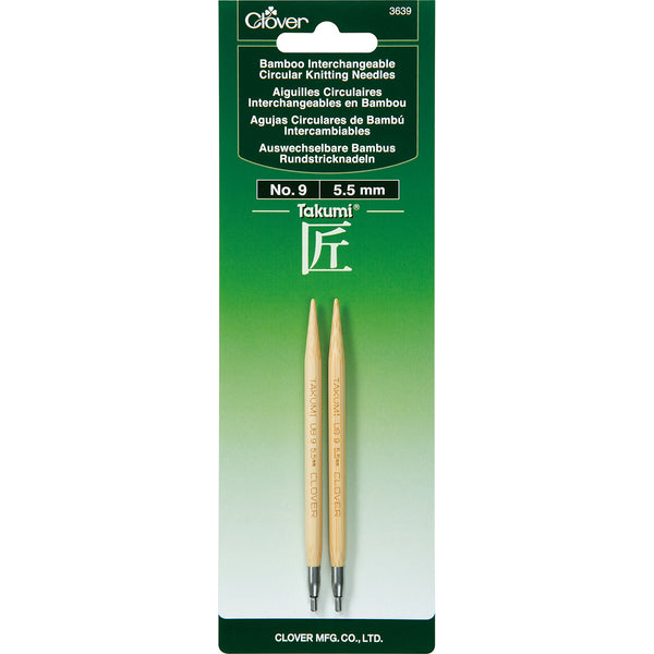 Takumi Bamboo Interchangeable Circular Knitting Needles Size 9/5.5mm*