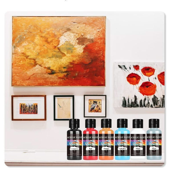 Poppy Crafts Acrylic Paint Set 24 Pack