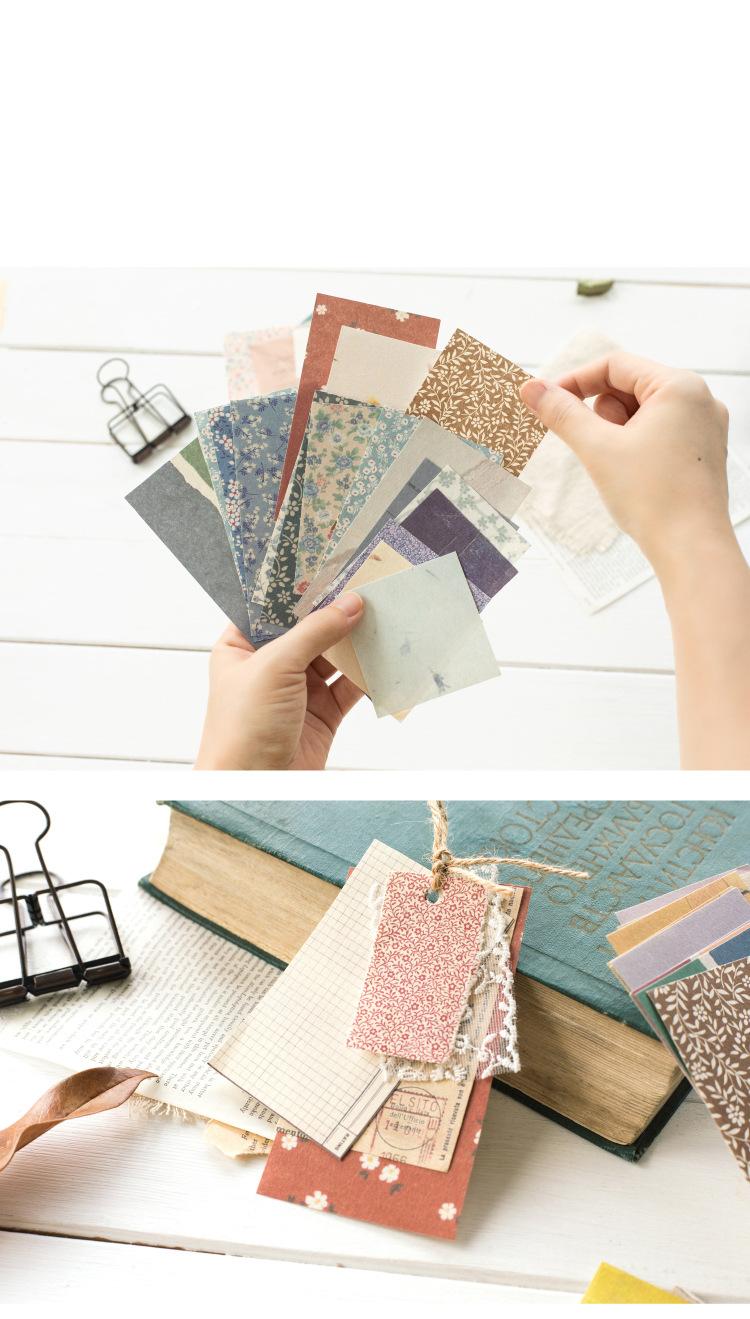 Poppy Crafts Cottage Garden Scrap Paper Pack - Vintage Grid