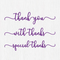 Poppy Crafts Cutting Dies #627 - Thank You Sentimants