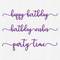 Poppy Crafts Cutting Dies #622 - Happy Birthday, Birthday Wishes, Party Time