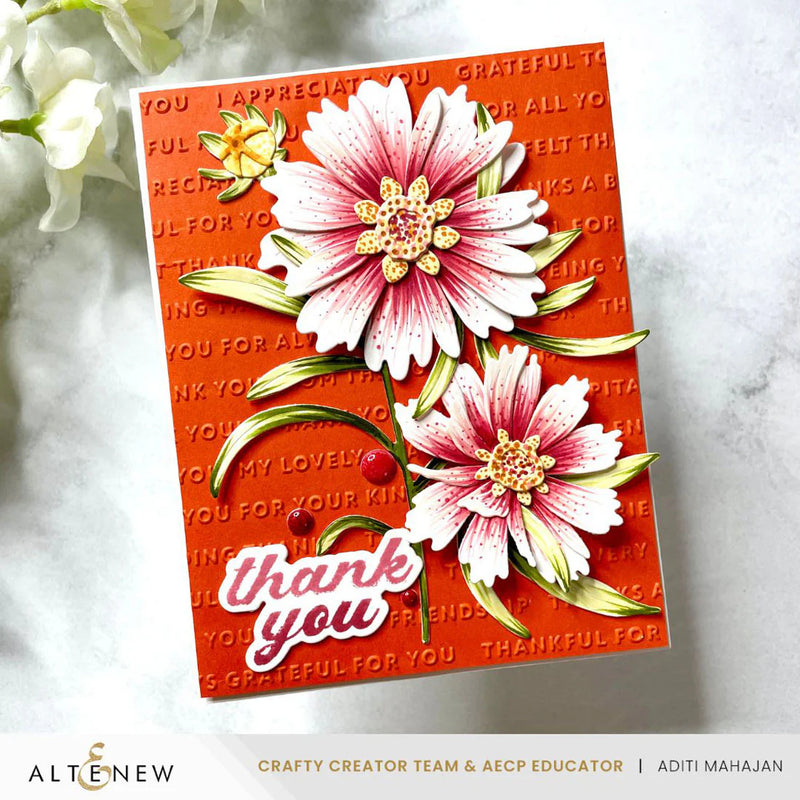 Altenew Ways to Thank You One-of-a-Kind 3D Embossing Folder