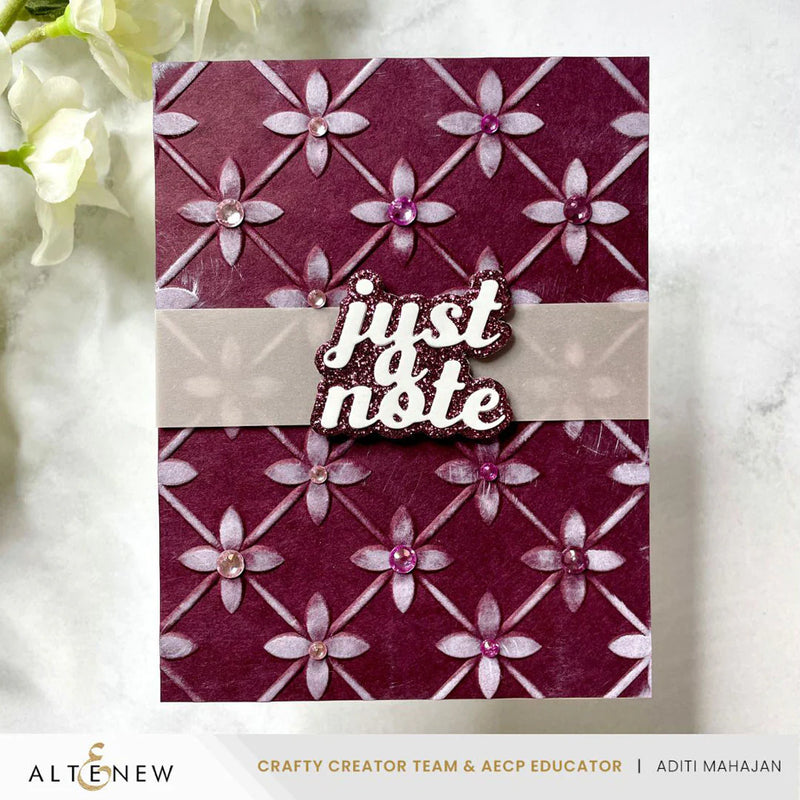 Altenew Petal Palooza Geometric 3D Embossing Folder