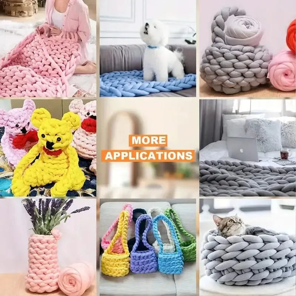 Poppy Crafts Super Chunky Hand Knitting Yarn 500g - Tan