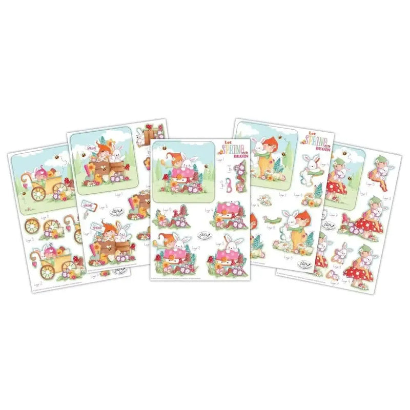 Craft Consortium 3D Decoupage Pack 10 pack Let Spring Begin*