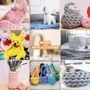Poppy Crafts Super Chunky Hand Knitting Yarn 500g - Metallic White
