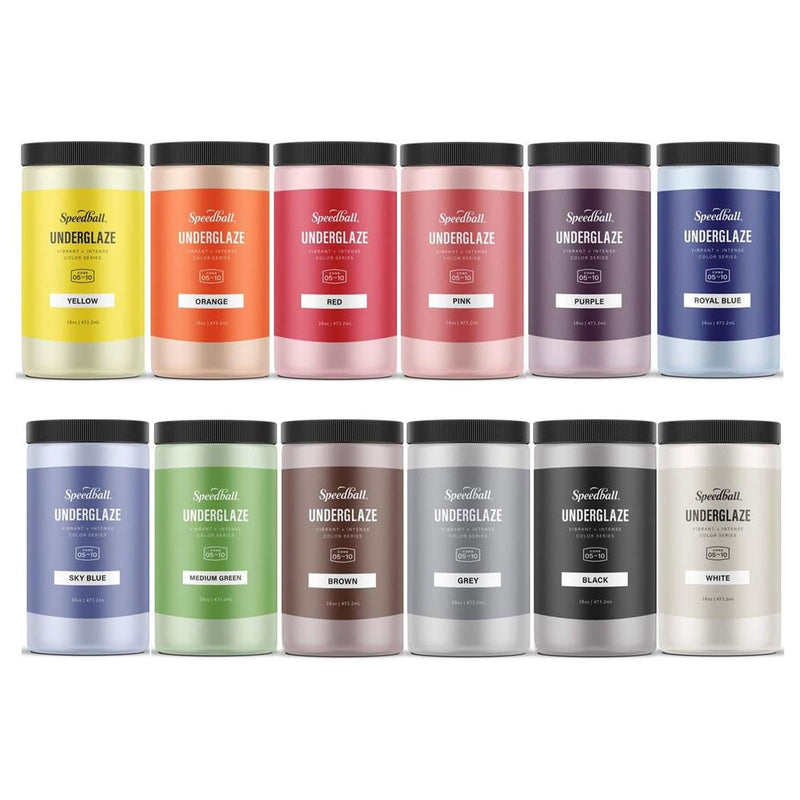 Speedball Underglaze Delux School - 473ml - 12 Pack