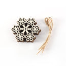 Poppy Crafts Wooden Ornaments Set - Christmas Collection - Festive Flakes*