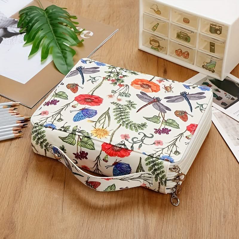 Poppy Crafts Floral Pencil Case